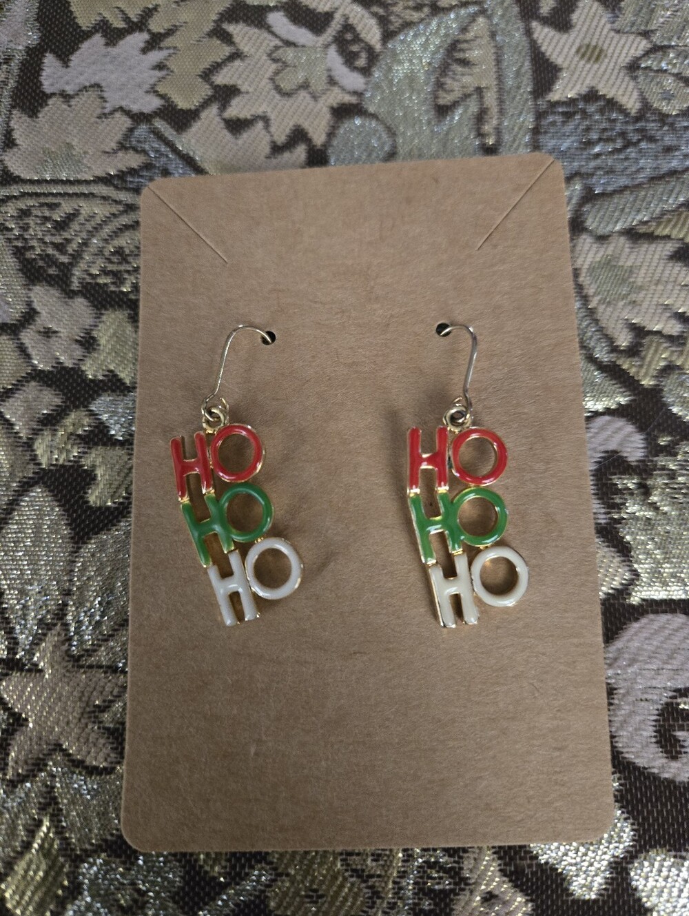 "HOHOHO" Christmas Dangle Earrings
